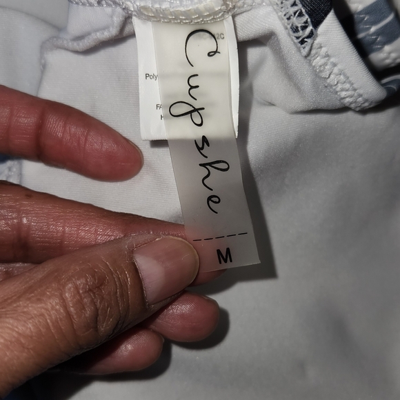 Cupshe Ice & Snow Love Stripe One Piece - Picture 3 of 7